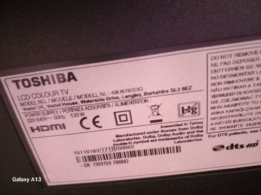 Smart led tv TOSHIBA 49U6783DG IMA wi-fi-čitaj detaljno