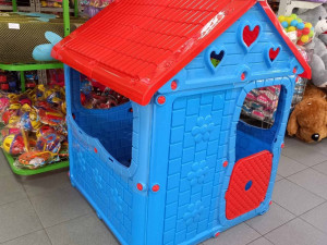 Oprema za vrtić drvena školska tabla, kućica,kuca igračke