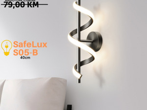 ZIDNA LAMPA SafeLux S05-B Crna