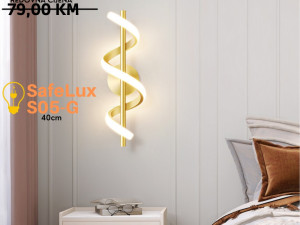 ZIDNA LAMPA SafeLux S05-G Zlatna