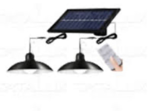 Solar led sa dva lustera