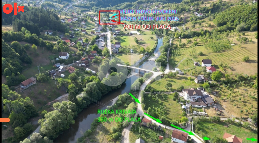 ZEMLJA PARCELE SOLUN OLOVO UKUPNO 11000 m2 SAMO 15 KM/m2 3