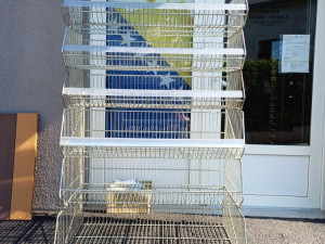 Inox polica 100x50cm,visina 150cm
