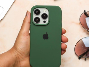 Silikonska maska iphone 14 ORIGINAL green