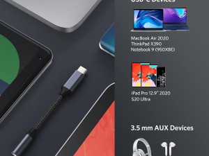 USB C Type c Audio adapter 3.5 mm MacBook Pro Air