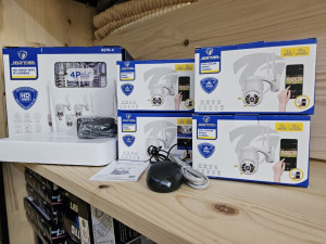 Wifi set 4 kamere snimač PTZ rotirajuće kamera Jortan