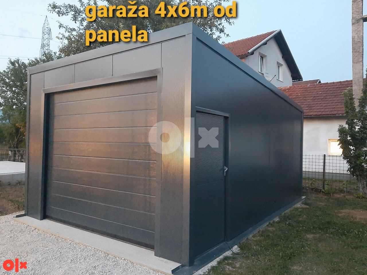 Garaža montažna 24m2 od lima  ili panela po naručbi 9