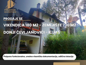 Vikendica 180m2 - Zemljište 730 m2/Donji Čevljanovići