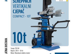 Scheppach vertikalni cjepac za drva Compact 10 T