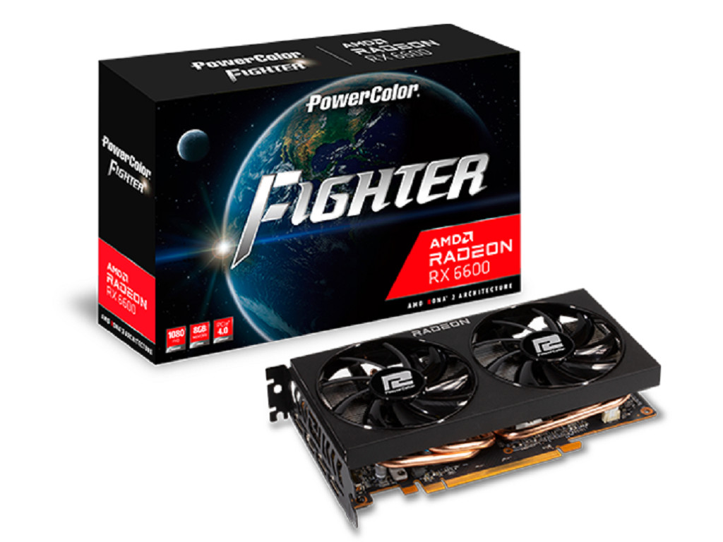 POWER COLOR RX6600 8GB Fighter AMD Radeon RX 6600 8GB GDDR6
