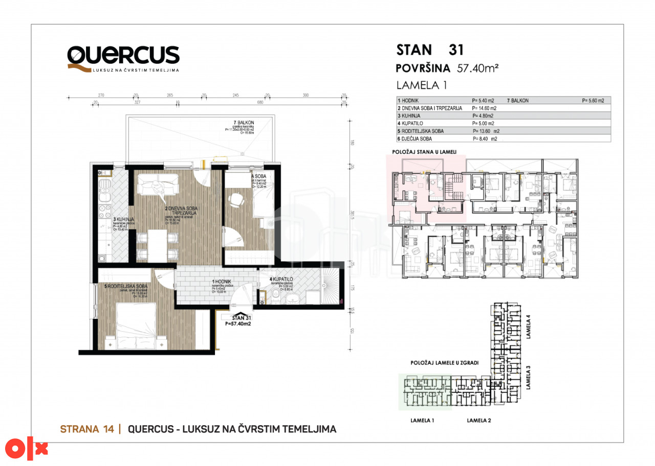 Penthouse stanovi QUERCUS Dobrinja IV u izgradnji 5