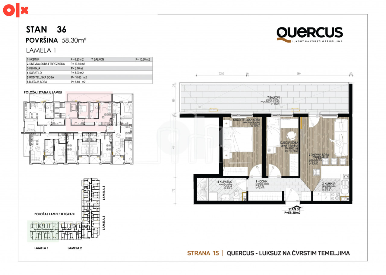 Penthouse stanovi QUERCUS Dobrinja IV u izgradnji 6