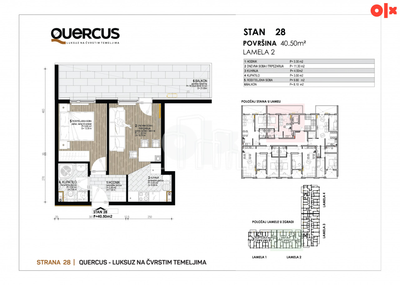 Penthouse stanovi QUERCUS Dobrinja IV u izgradnji 10
