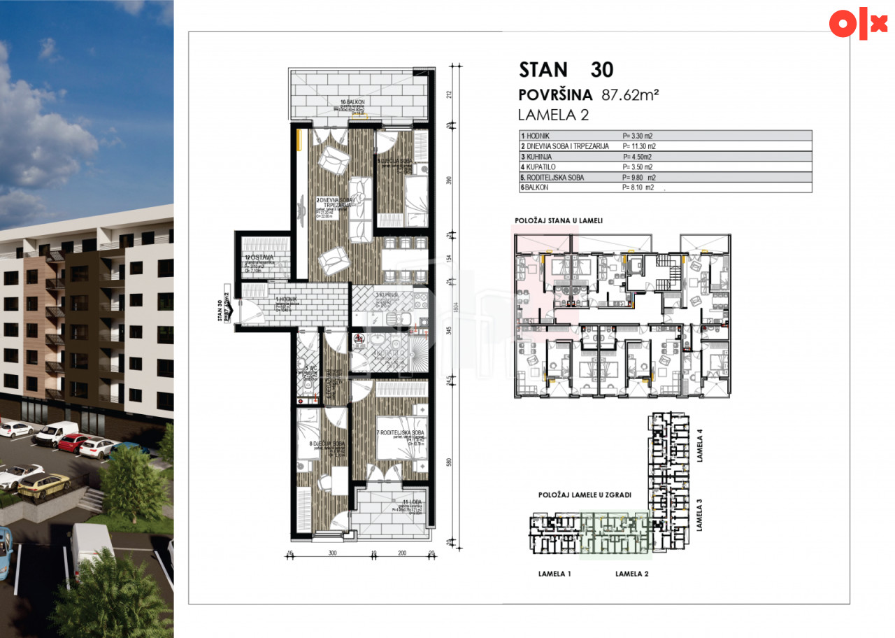 Penthouse stanovi QUERCUS Dobrinja IV u izgradnji 11
