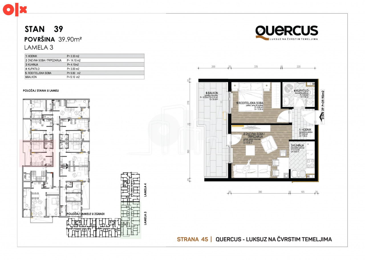 Penthouse stanovi QUERCUS Dobrinja IV u izgradnji 12