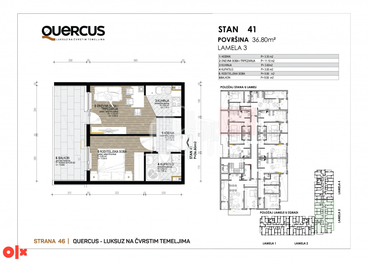 Penthouse stanovi QUERCUS Dobrinja IV u izgradnji 13