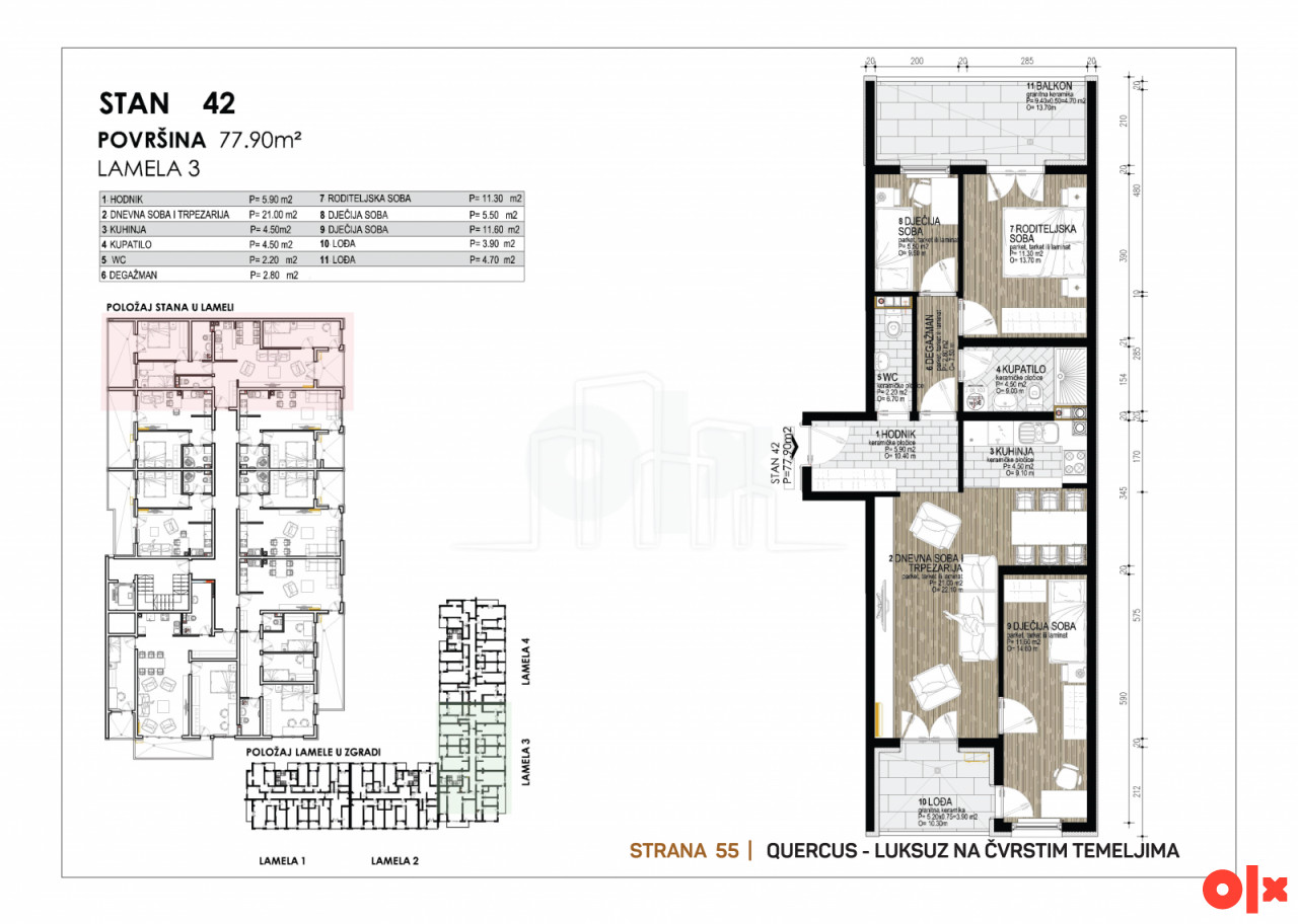 Penthouse stanovi QUERCUS Dobrinja IV u izgradnji 15