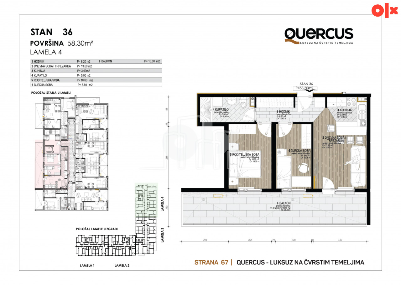 Penthouse stanovi QUERCUS Dobrinja IV u izgradnji 18