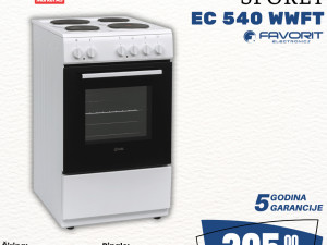 FAVORIT Električni Šporet EC 540 WWFT