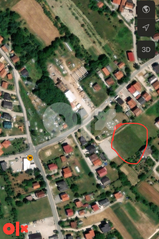 Zemljište / Parcela 1811m2 (ili 2x905,5m2) Bojnik (Hoše) 2