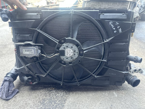 HLADNJAK VODE KLIME INTERKULER GOLF 6 1.6D VENTILATOR