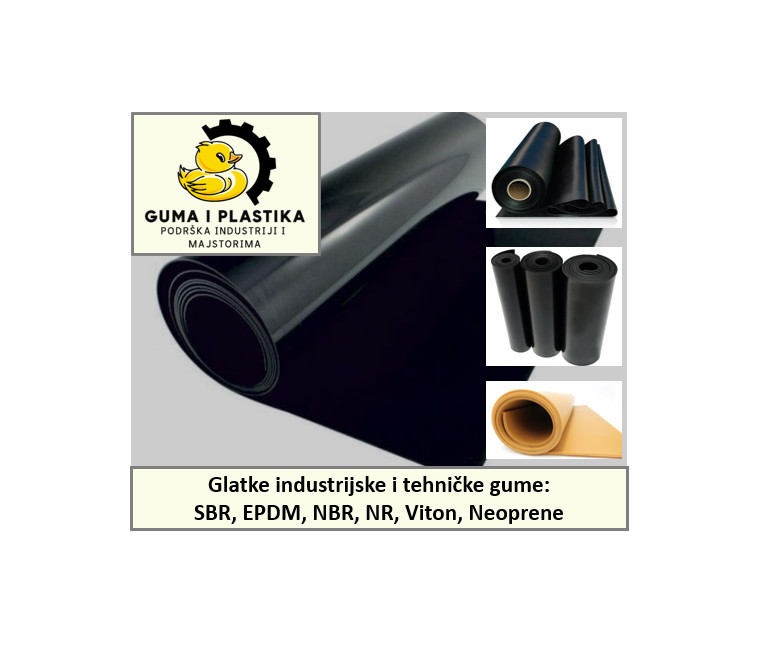 Tehnička guma u roli rolni NBR EPDM SBR NR Silikon Viton Neopren