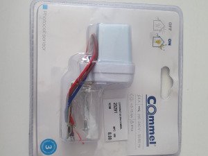 Luksomat 6A IP44 detektor pokreta Commel