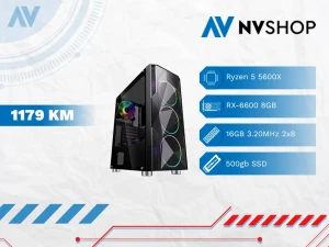 GAMING PC RYZEN 5 5600X/A520M-K/16GB/500SSD/RX 6600