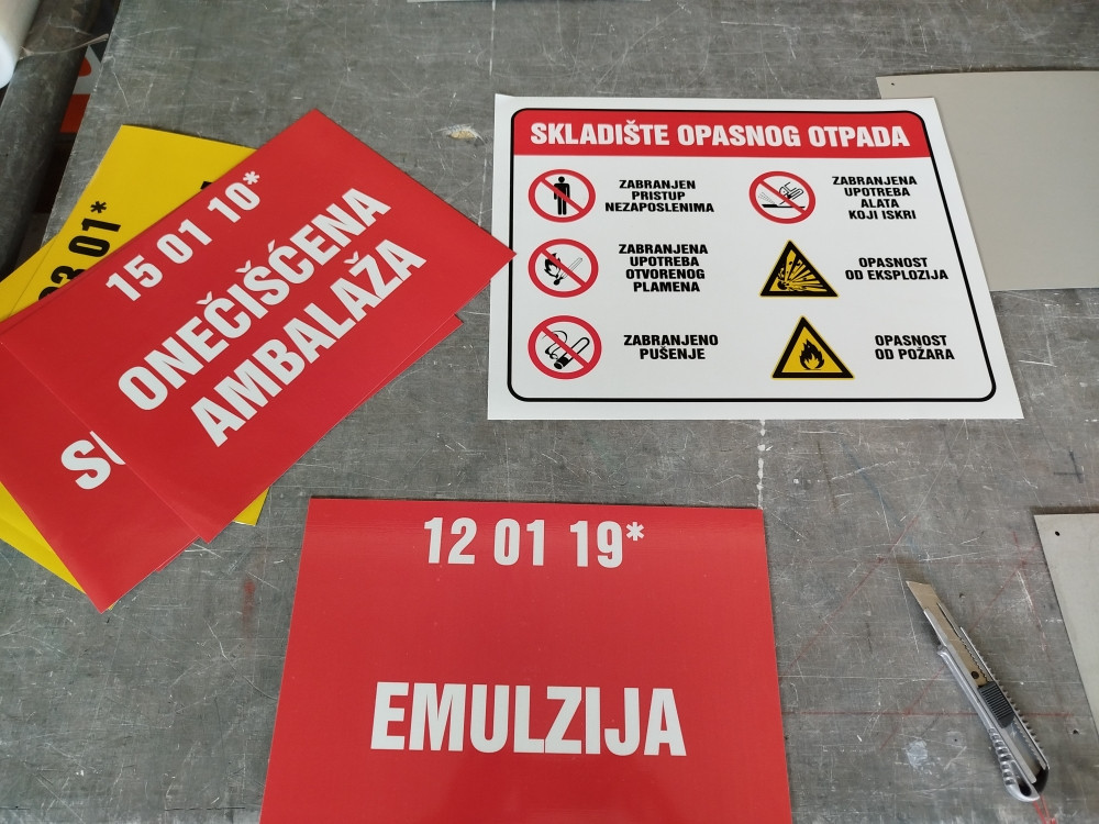 Table - znakovi upozorenja