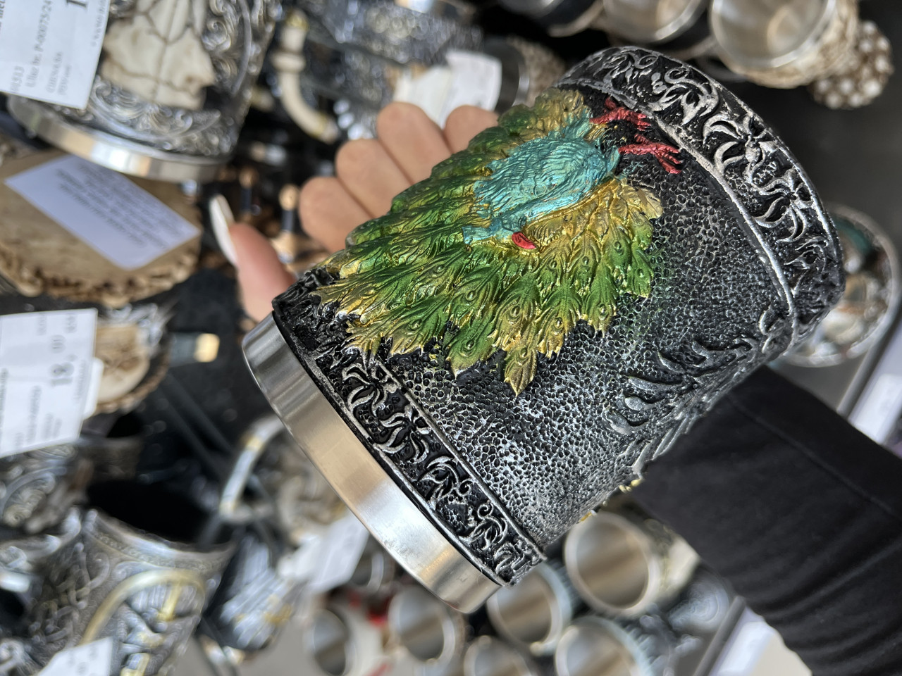 Paun - Metalna šolja od nehrđajućeg čelika
