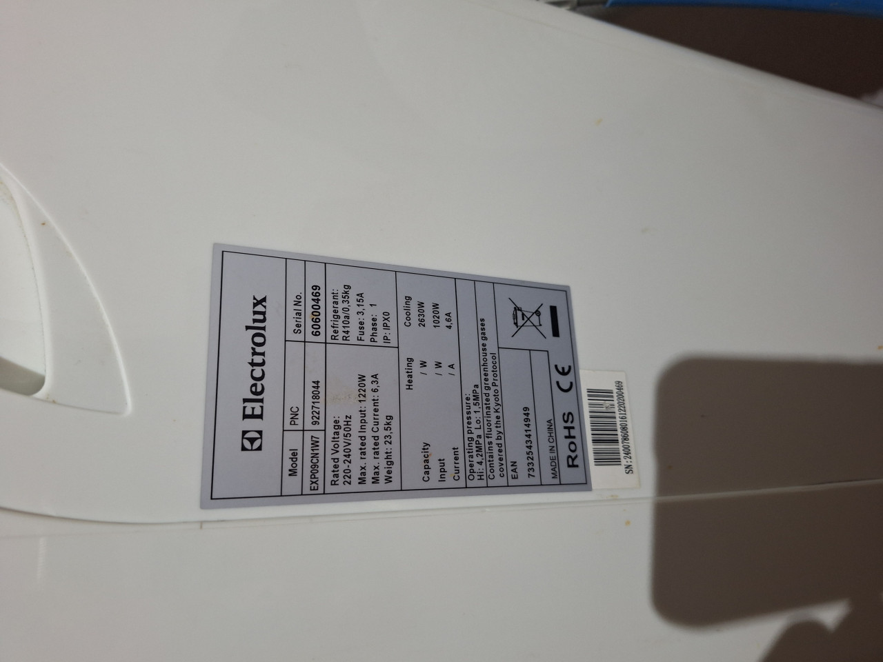 Klima, pokretna - mobilna klima electrolux EXP09CN1W7