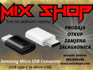Micro USB Connector Type-C Adapter OTG konektor nastavak a prelaz