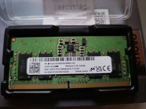 NOVI KINGSTON RAM 8GB 5600MHz DDR5 za laptop