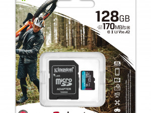 Memorijska kartica, Kingston Micro SD - 128 GB 170 MBS
