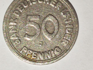 Novčić kovanica 50 bank deutcher lander pfenning