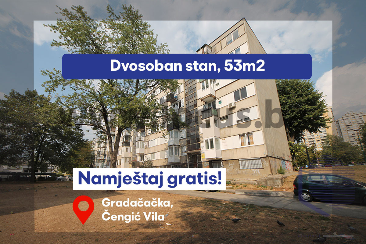 LOCUS: Namješten dvosoban stan sa balkonom, Čengić Vila