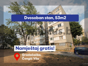 LOCUS: Namješten dvosoban stan sa balkonom, Čengić Vila