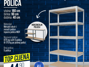 PROFESIONALNA POLICA/STALAŽA 180X90X40