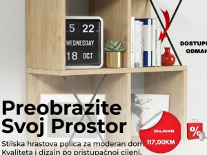 Zidna polica Ekstra Hrast