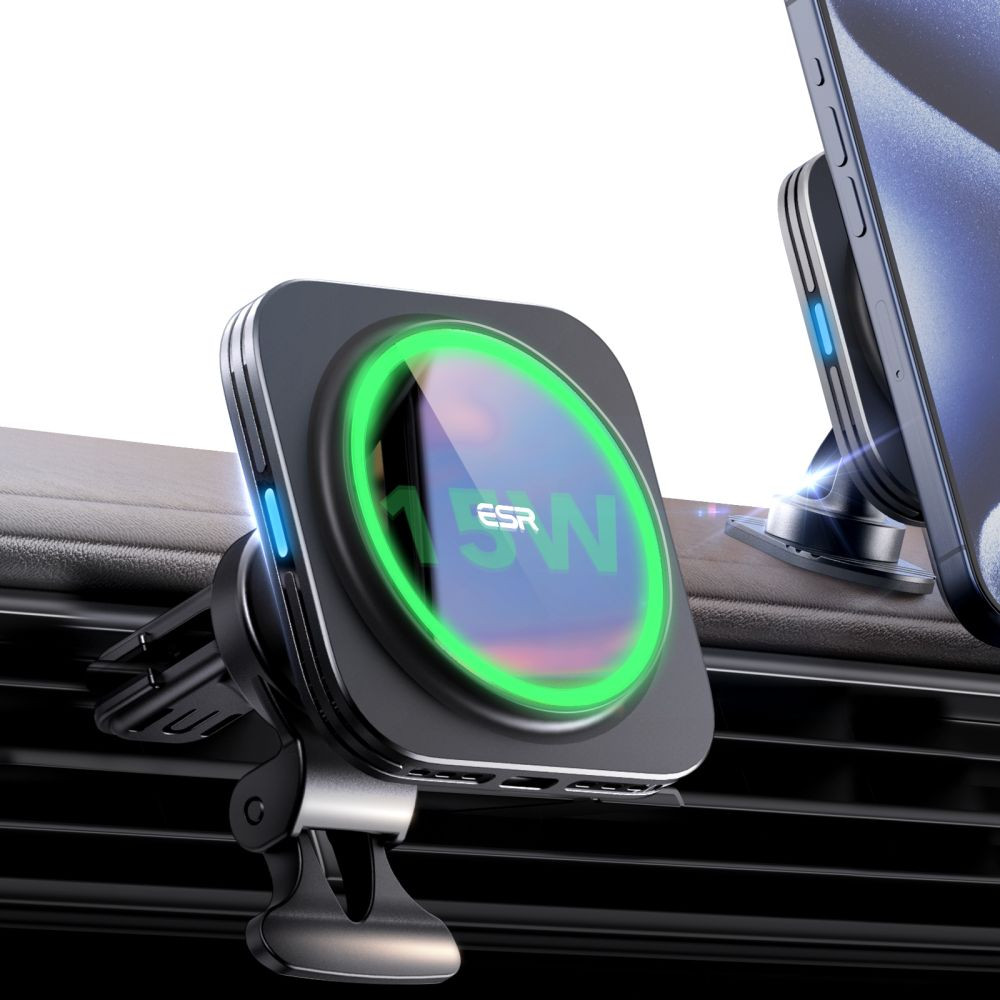 15W auto punjač/stalak BLACK