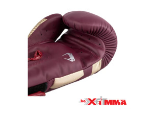 Venum - Elite Boks Gloves - Burgundy/Gold