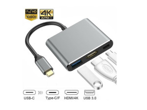 Type C USB 3.1 to USB-C 4K HDMI USB 3.0 Adapter HUB