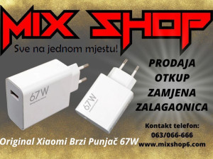 XIAOMI Mi 67W USB PUNJAČ ADAPTER Redmi Note Poco Lite Ultra 14 13