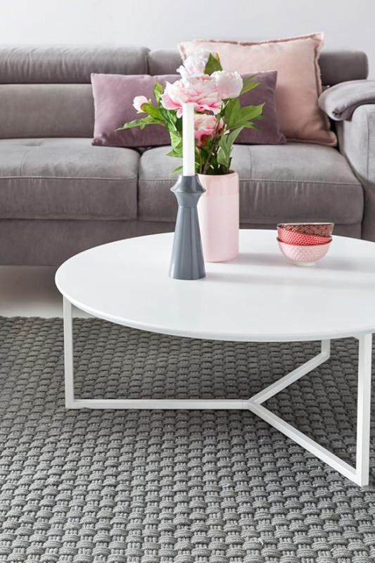 Stolić WOHNLING Design Couchtisch MDF 80cm okrugli