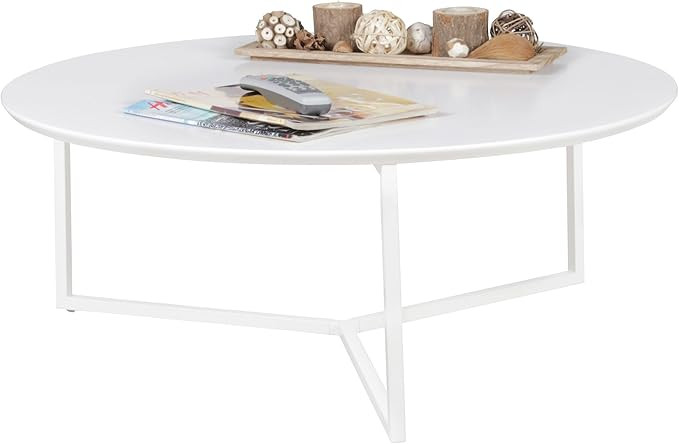 Stolić WOHNLING Design Couchtisch MDF 80cm okrugli