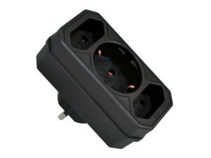 COMMEL razdjelnik 3-struki crni - 31871