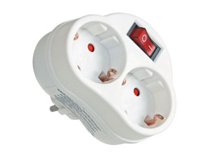 COMMEL razdjelnik 2-struki sa sklopkom - 31872