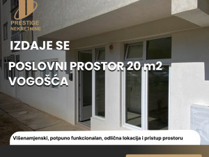 IZDAJE SE - Poslovni prostor 20 m2 - Vogošća