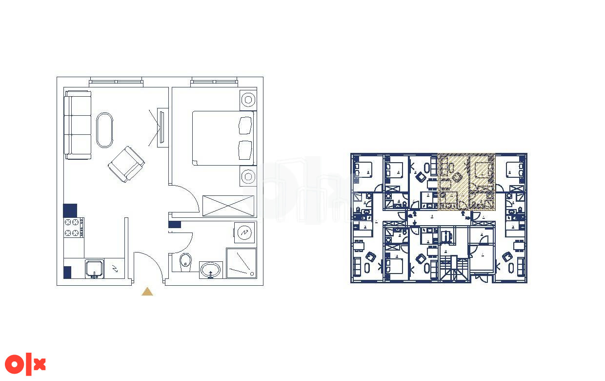 Apartman jedna spavaća prodaja zgrada do staze 13