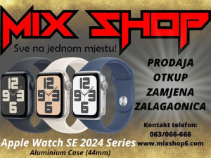 APPLE WATCH SE 2024 SERIES 44mm Aluminium sat Garancija Gps smart